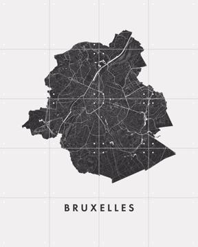 'Bruxelles City Map' par Art in Maps