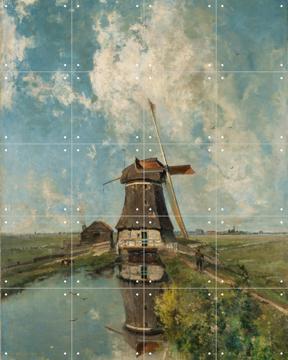 'Een molen aan een poldervaart, c. 1889' van P. J. C. Gabriël & Rijksmuseum