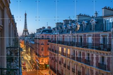 'Balcony with Eiffel Tower view, Paris, France' by Jan Becke