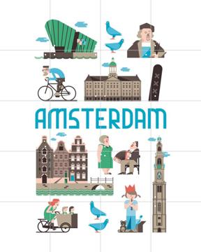 'Amsterdam' by Jochem Coenen & Art in Maps