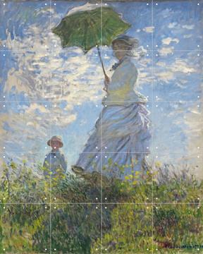 'Women with a Parasol - Madame Monet and Son' par Claude Monet & Bridgeman Images