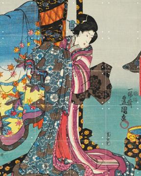 'Fashionable brocade patterns of the Imperial palace' by Utagawa Kuniyoshi & Victoria and Albert Museum