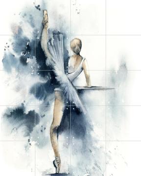 'Ballerina Blue 1' von Canot Stop Painting