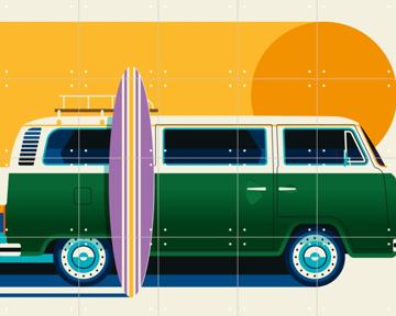 'Vintage Camping Bus' par Bo Lundberg