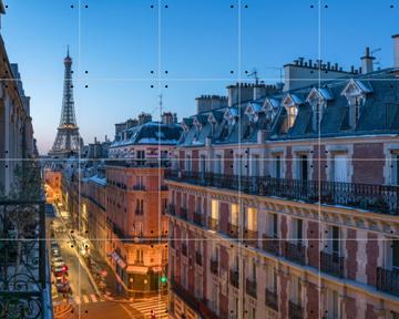 'Balcony with Eiffel Tower view, Paris, France' by Jan Becke