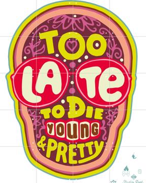 'Too late to die young & pretty pink' von Studio Boot