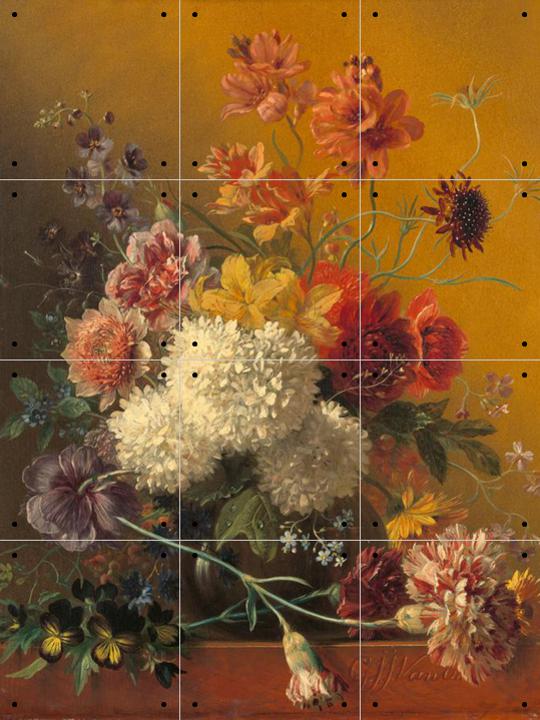 Stilleben mit Blumen, von Jan Os & - Rijksmuseum van IXXI