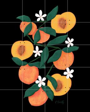 'Summer Peaches black' by Rebecca Flaherty