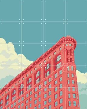 'NYC - Flatiron Building' par Remko Heemskerk & Art in Maps