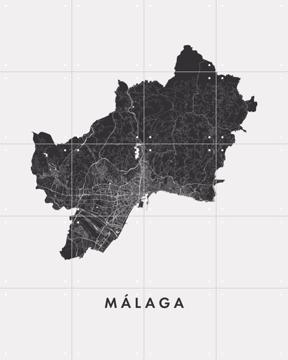 'Málaga City Map' par Art in Maps