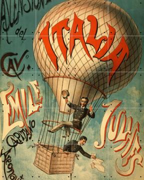 'Emile Julhes Aeronaut' van Bridgeman Images