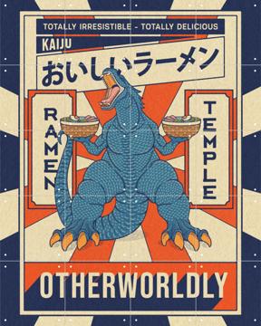 'Ramen Temple Godzilla' by Ryan Ragnini