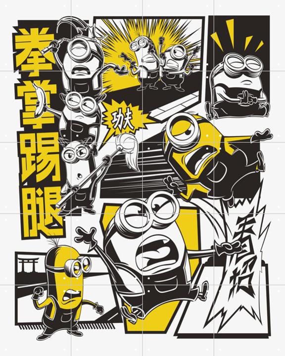 Adhesive poster Minion Bomb Box Graffiti