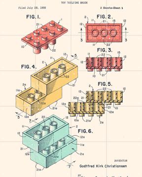 'Lego Print Color' by Florent Bodart