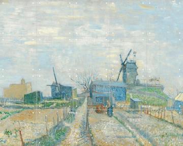 'Montmartre Windmills and Allotments' by Vincent van Gogh & Van Gogh Museum