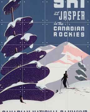 'Canadian Ski Resort Jasper' van Bridgeman Images