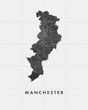 'Manchester City Map' par Art in Maps