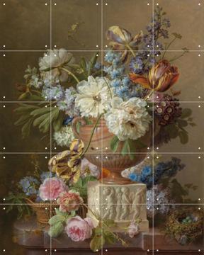 'Flower Still Life with an Alabaster Vase' par Gerard van Spaendonck & Rijksmuseum