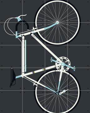 'Racing Bike White' par Bo Lundberg