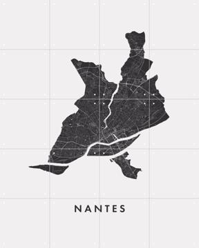 'Nantes City Map' van Kunst in Kaart