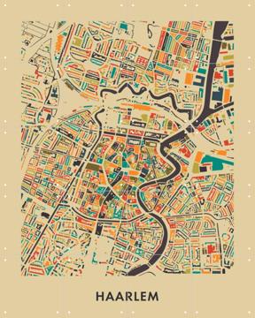 'Haarlem Mosaic Map' by Art in Maps