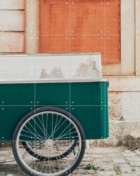 'Cart on Orange' van Pati Photography