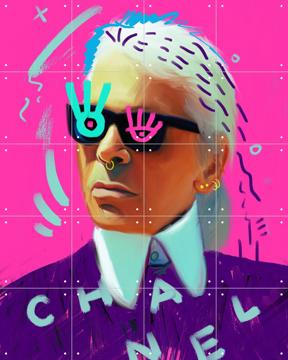 'Designer Karl' von Pop-art by Tadej