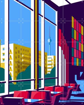 'Berlin - Kino International' by Remko Heemskerk & Art in Maps