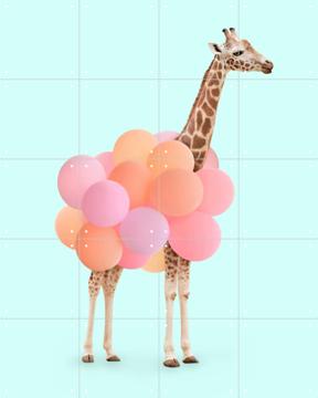 'Party Giraffe' van Paul Fuentes