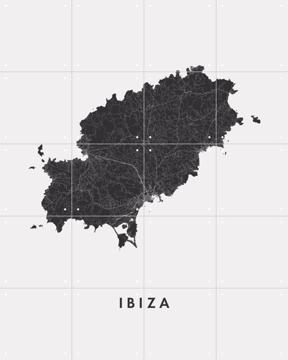 'Ibiza City Map' par Art in Maps