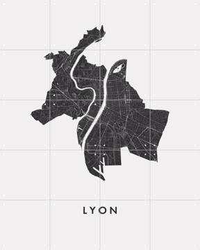 'Lyon City Map' par Art in Maps