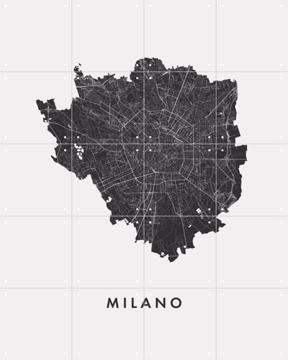 'Milano City Map' van Kunst in Kaart