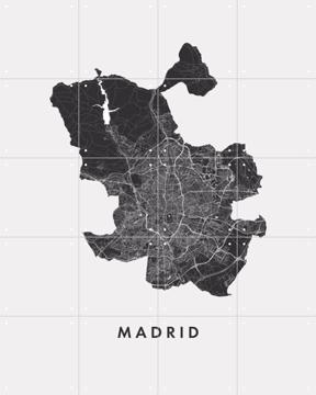 'Madrid City Map' par Art in Maps