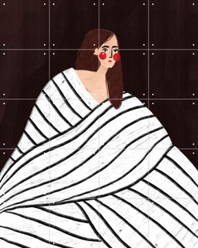 'The Woman With Black and White Stripes' par Bea Müller & Various