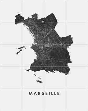 'Marseille City Map' par Art in Maps