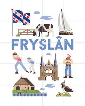 'Fryslân' by Jochem Coenen & Art in Maps