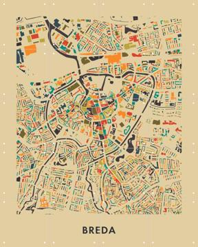 'Breda Mosaic Map' by Art in Maps