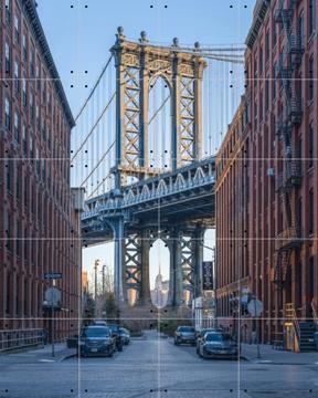 'Manhattan Bridge at sunrise, Brooklyn, New York City, USA' by Jan Becke