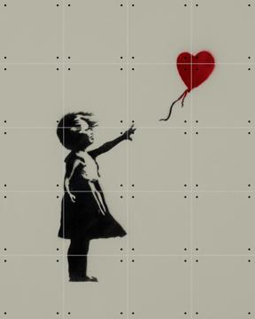 'Girl with Balloon green' van Banksy