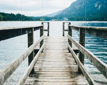 'Mountain Lake Jetty' by Pati Photography