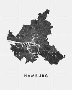 'Hamburg City Map' par Art in Maps