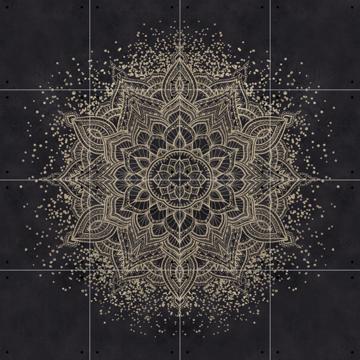 'Dark golden boho mandala' par Bloomery Decor