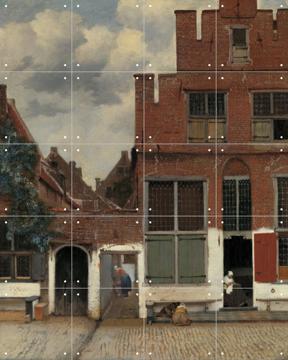 'View of houses in Delft' by Johannes Vermeer & Rijksmuseum