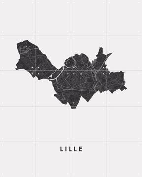 'Lille City Map' par Art in Maps