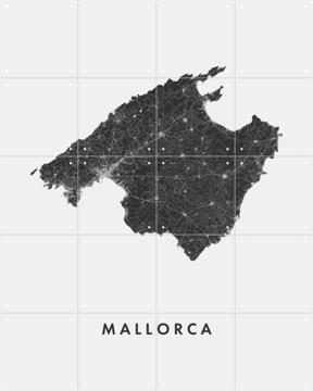 'Mallorca Island Map' par Art in Maps