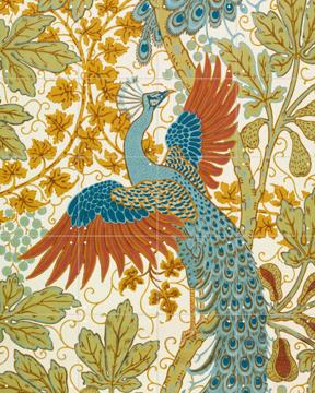 'Fig and Peacock red' par Walter Crane & Victoria and Albert Museum