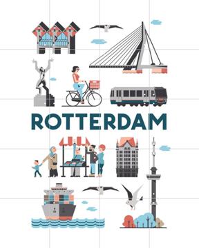 'Rotterdam' par Jochem Coenen & Art in Maps