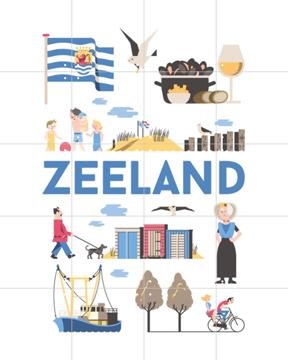 'Zeeland' par Jochem Coenen & Art in Maps