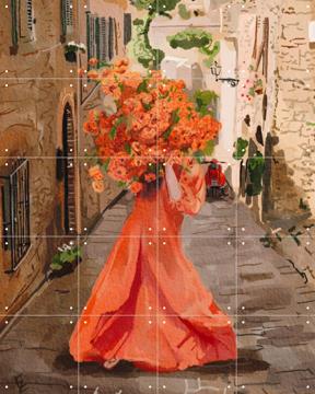 'Lady in orange' von Ekaterina Zagorska