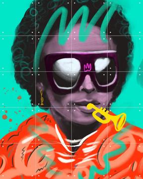 'Miles Davis' von Pop-art by Tadej